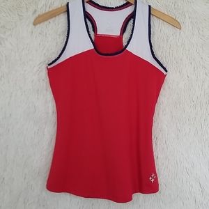 Jofit racerback golf tennis tank ruffle detail